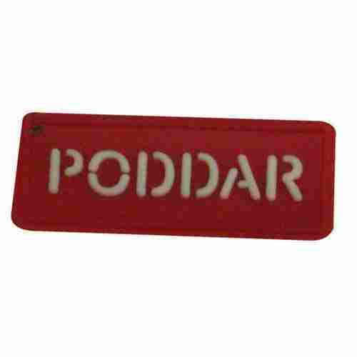 Rectangular Shape Rubber Labels For Shoe And Slipper Use