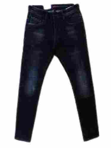 Plain Straight Regular Fit Washable Breathable Cotton Jeans Pant For Men