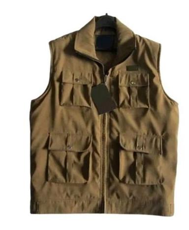 Men Zipper Closure Sleeveless Winter Daily Wear Cotton Jacket  Chest Size: 32 To 35 Inches