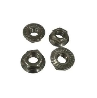 Silver Galvanized Stainless Steel Round Flange Nuts