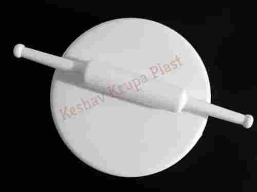Regular Size White Plastic Chakla Belan For Kitchen