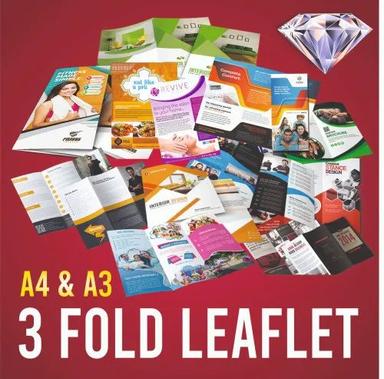  A4 और A3 थ्री-फोल्ड लीफलेट प्रिंटिंग सर्विसेज 