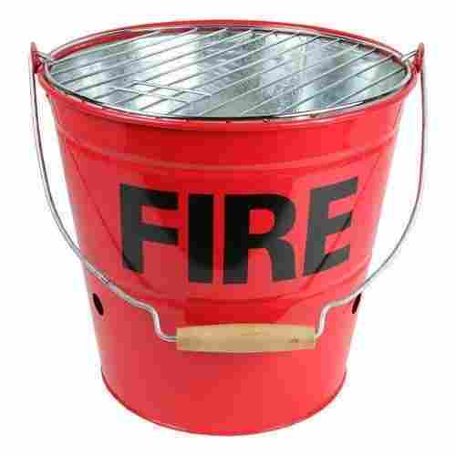 Solid Hard Rust Free Polished Mild Steel Bucket For Fire Extinguisher Use