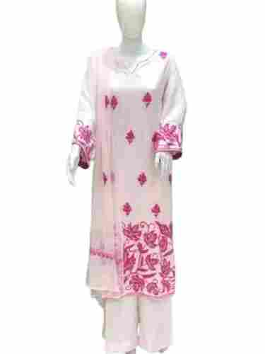 Ladies Printed Pattern Durable Soft Stylish Full Sleeve Cotton Salwar Suit