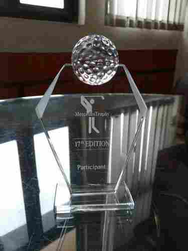 Laser Engraved Golf Ball Trophy