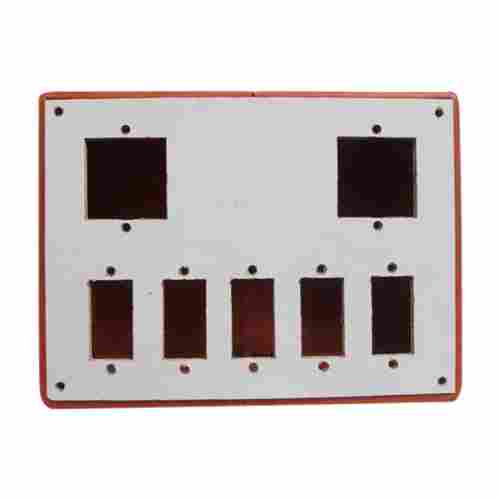 Rectangular PVC Plastic Wall Mounted Switch Board Plate For Electric Fittings