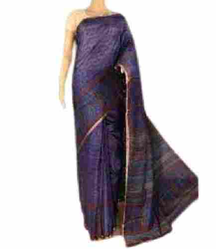 Printed Pattern Broad Border Festival Wear Pure Silk Saree