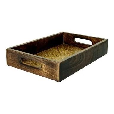 Multicolor 11.5X7X1.5 Inches Termite Resistant Heat And Cold Resistant Plain Mango Wood Serving Tray