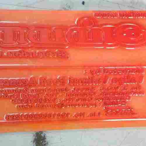 2.84 Mm Orange Polymer Rubber Stereos For Printing Industry