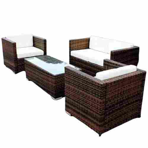 20 Inch Table Four Seater Solid Wood And Leatherette Dining Furniture Set