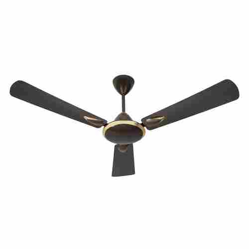 380 Rpm Gold And Black Aluminium Ceiling Fan For Indoor Usage