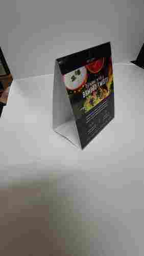 0.5-3 Mm Thickness Colored Paper Table Tent Printed Card