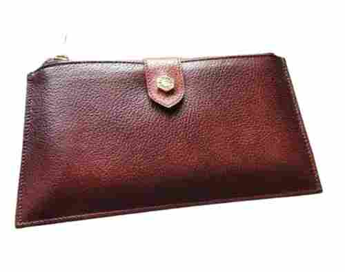 Button And Zipper Closure Rectangular Artificial Leather Casual Hand Purse