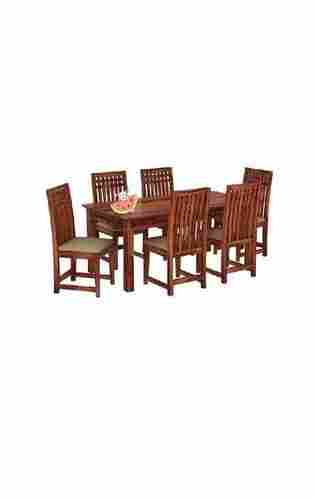 Home Centre Brown Beautifully Crafted 6-Seater Dining Table