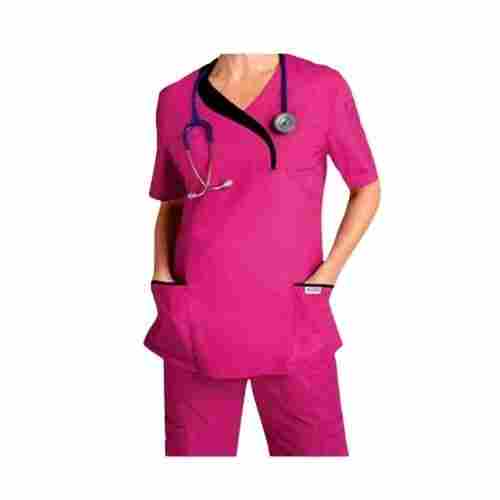 Short Sleeves Cotton Hospital Staff Uniform For Female