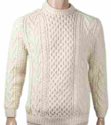 Fancy Durable Plain Full Sleeve Woolen Hand Knitted Sweaters For Men