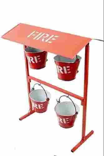 5.6 X 5.6 X 2.2 Mm Color Coated Treatment Safety Mild Steel Fire Bucket Stand