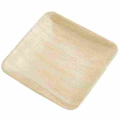 Disposable Durable Plain 8 Inch Square Shape Eco-Friendly Areca Leaf Plate