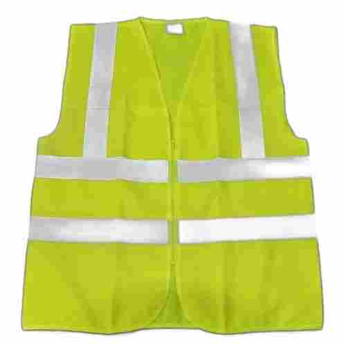 V Neck And Sleeveless Industrial Polyester Reflective Safety Jacket