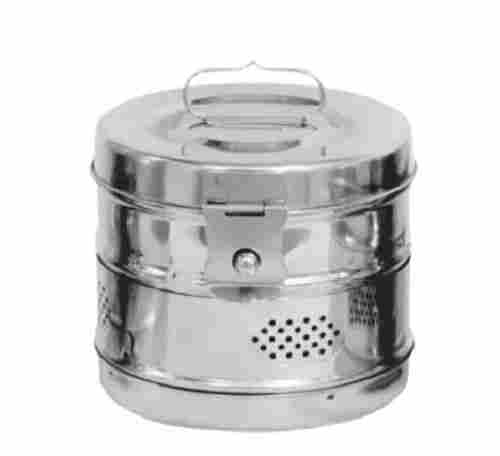6 X 6 Inches Polished Stainless Steel Dressing Drums With 600 Gram
