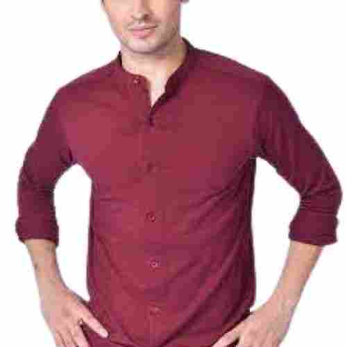Mens Plain Casual Wear Full Sleeve Cotton Knit Shirt