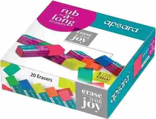 1.5 Inches Dust Free Rectangular Eraser, 20 Pieces Pack 