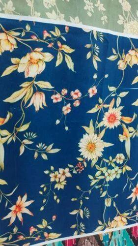 44 Inches Printed Viscose Silk Fabric For Making Garments
