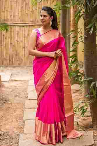 Ladies Cotton Silk Saree For Festival And Party Wear