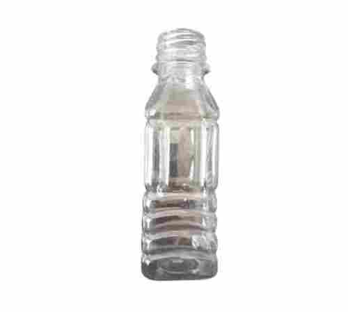 125 Ml Transparent Screw Cap Square Pet Juice Bottle
