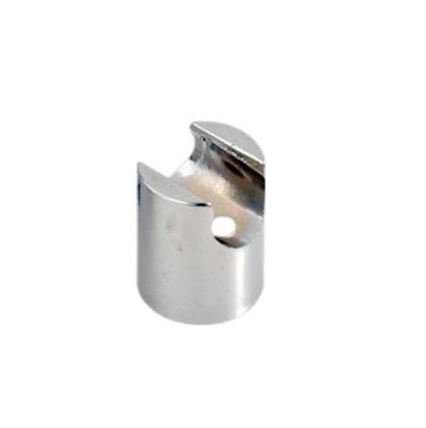 Silver 32X20.32X12.7 Cm Round Rust-Free Glossy Metal Bathroom Mirror Fitting Hook