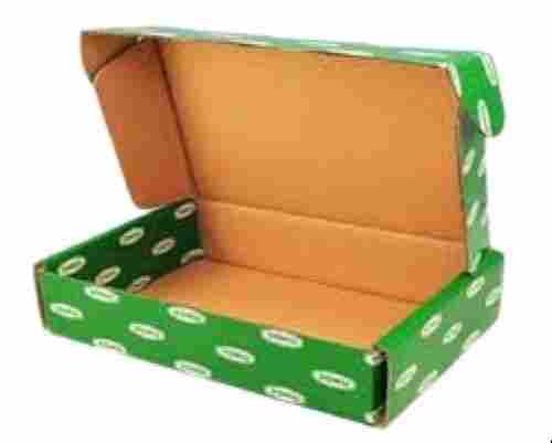 Rectangle Shape Printed Green Corrugated Boxes