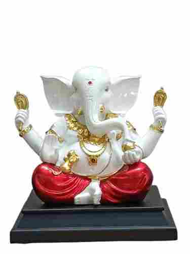 19.5x24.13x13.5 Cm Hand Carving Eco-Friendly Marble Shri Ganesh Statue