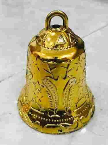 Plastic Golden 2.5 Inch Small Hanging Bell For Indoor And Outdoor Decoration