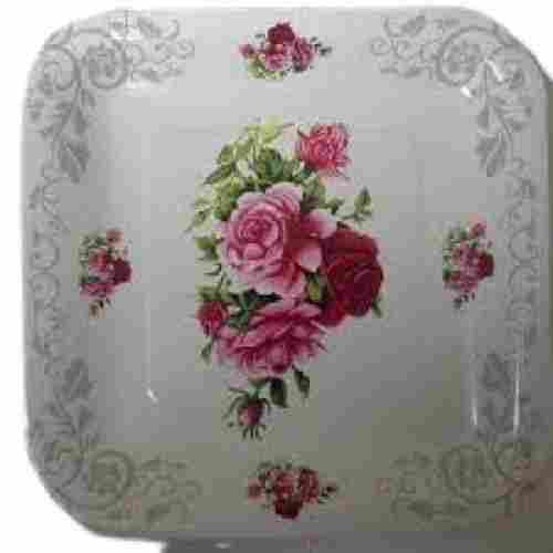 Printed Floral Design 6 Inch Disposable Paper Plates For Serving Food