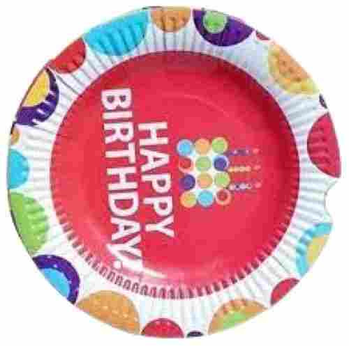 12 Inch Round Multi Color Printed Disposable Paper Plates