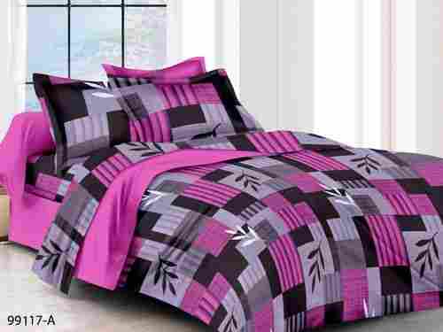 Pure Cotton Printed Double Bedsheets with 2 Pillow Covers for Home