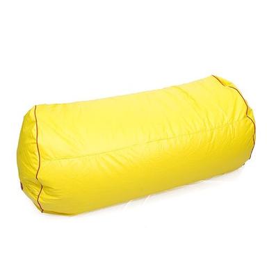 Portable Lightweight And Flexible 6 Feet Pu Leather Bean Bag (Yellow) Size: All Sizes Available