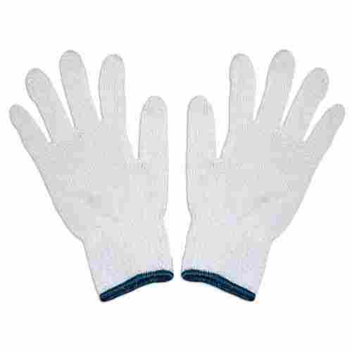 Full Finger Plain Pattern Washable Winter Woolen Fabrics Knitted Gloves