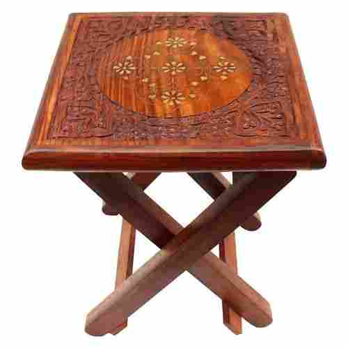 3x2x3.5 Foot Rectangle Teak Wood Foldable Polished Wooden Table