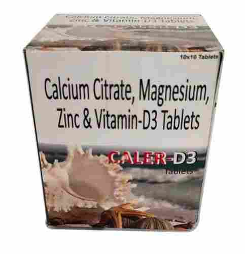 Caler-D3 Calcium Citrate, Magnesium, Zinc And Vitamin D3 Tablets