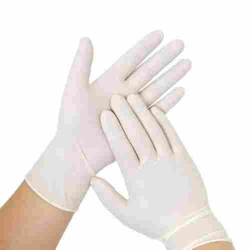 Full Finger Disposable Plain Rubber Latex Examination Gloves For Medical Use