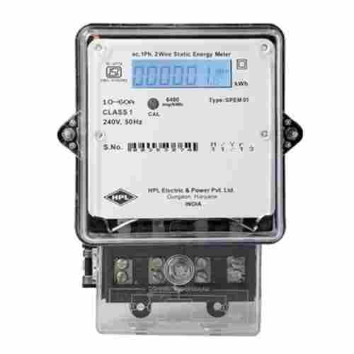 Rectangular Transparent Lid Electric Digital Display Meter For Electrical Use