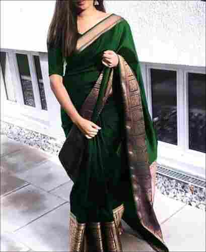 Ladies Cotton Silk Saree For Party And Festival Wear