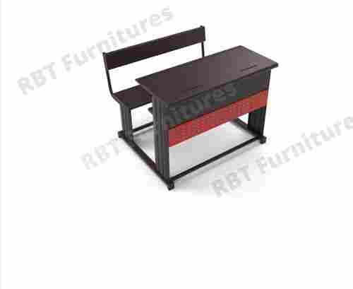 Dual Desk Student Bench For School With Mild Steel Frame With Length 30 Inch