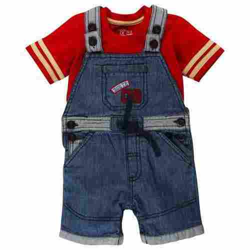 Party Wear Kids Baba Suits With Half Sleees And Half Pant