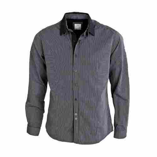 Skin Friendly Poly Cotton Formal Wear Mens Shirts With Full Sizes