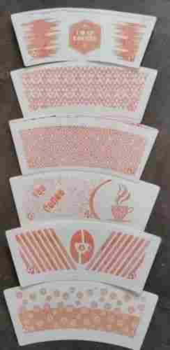 Rectangular Shape Printed Paper Cup Blanks With 120GSM