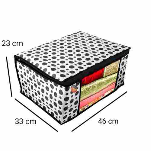 Printed Black And White Non Woven Fabric Garment Cover/Clothes Organise