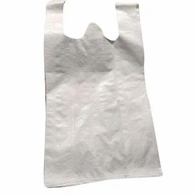 W Cut White Plain Hdpe Bag For Shopping Use