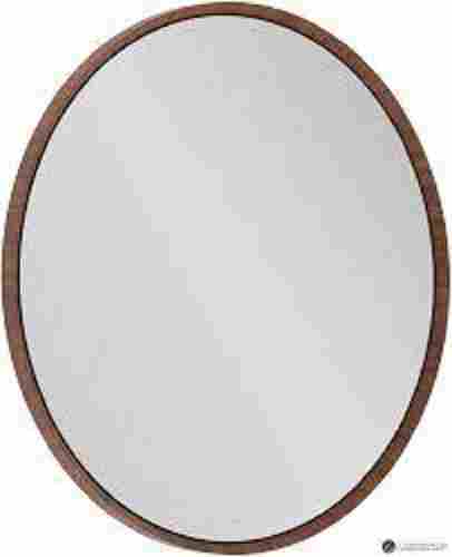 Alfa Design Round Wood Framed Bathroom Mirror For Home 